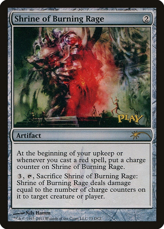 Shrine of Burning Rage (73) [WPN] - MTG Single