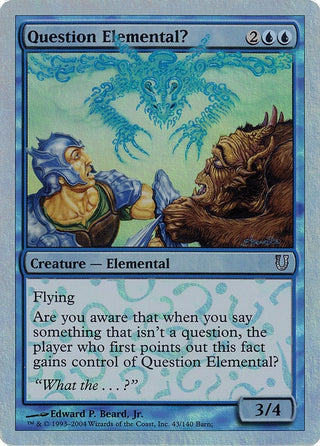 Question Elemental? (Alternate Foil) (43) [UNH] - MTG Single