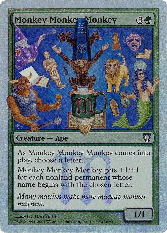 Monkey Monkey Monkey (Alternate Foil) (104) [UNH] - MTG Single