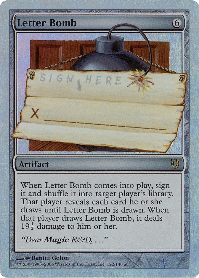 Letter Bomb (Alternate Foil) (122) [UNH] - MTG Single
