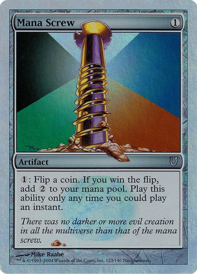 Mana Screw (Alternate Foil) (123) [UNH] - MTG Single