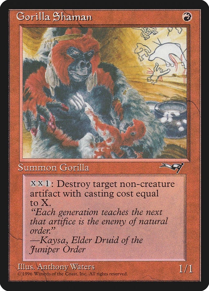 Gorilla Shaman (Holding Baby) (107) [ALL] - MTG Single