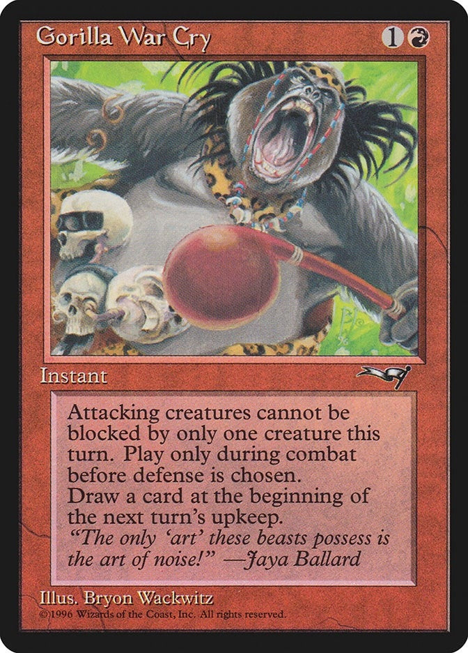 Gorilla War Cry (Red Club) (109) [ALL] - MTG Single