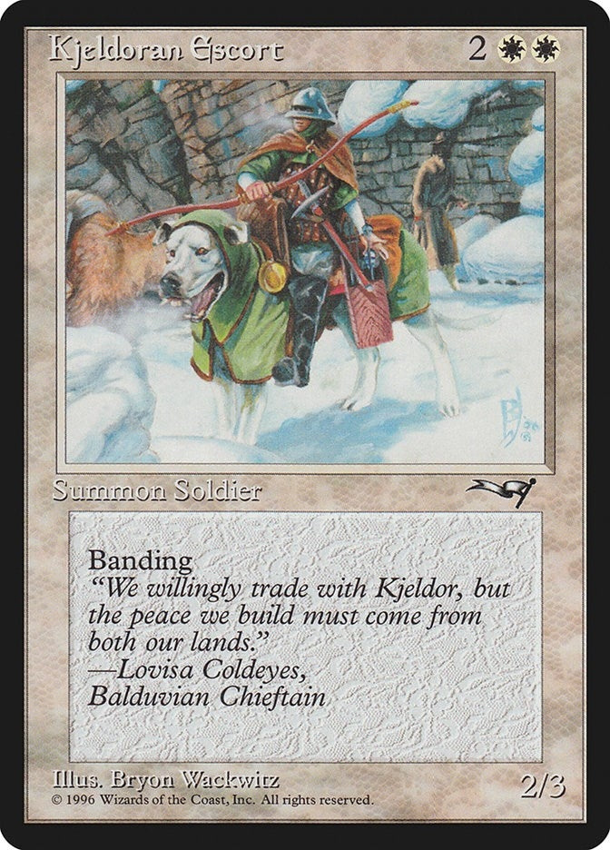 Kjeldoran Escort (Green Blanketed Dog) (134) [ALL] - MTG Single