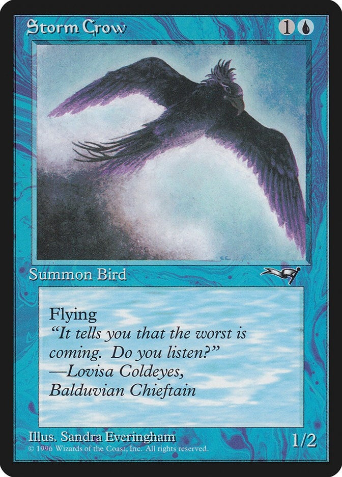 Storm Crow (Flying Right) (55) [ALL] - MTG Single