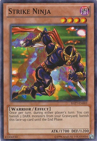 Strike Ninja (Starfoil) (3) (BATT) - YuGiOh Single