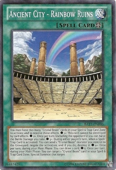 Ancient City - Rainbow Ruins (Starfoil) (6) (BATT) - YuGiOh Single