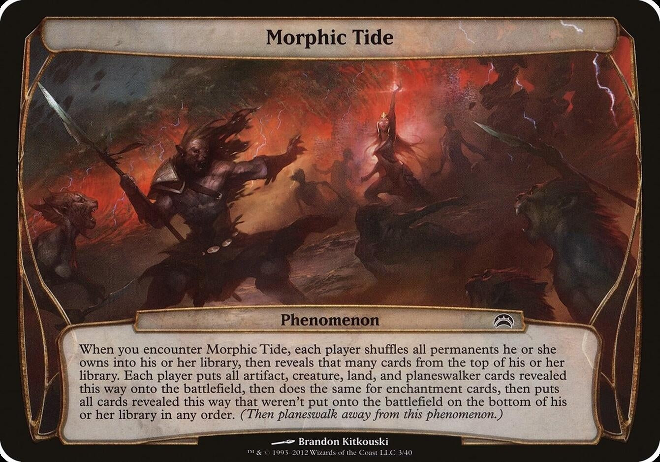 Morphic Tide (Planechase 2012) (3) [OVER] - MTG Single