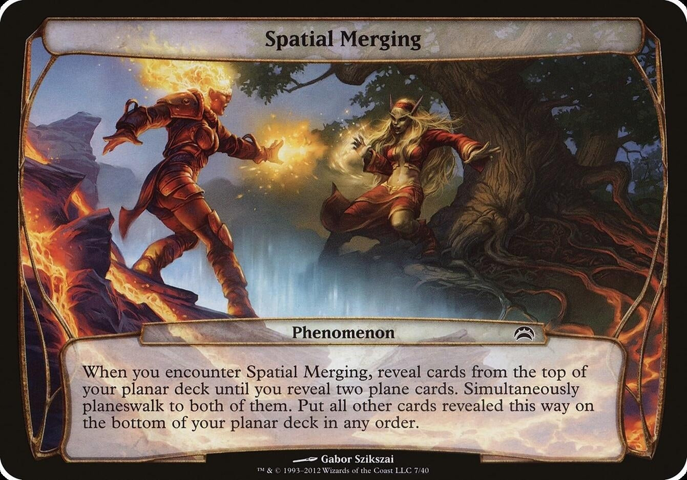 Spatial Merging (Planechase 2012) (7) [OVER] - MTG Single