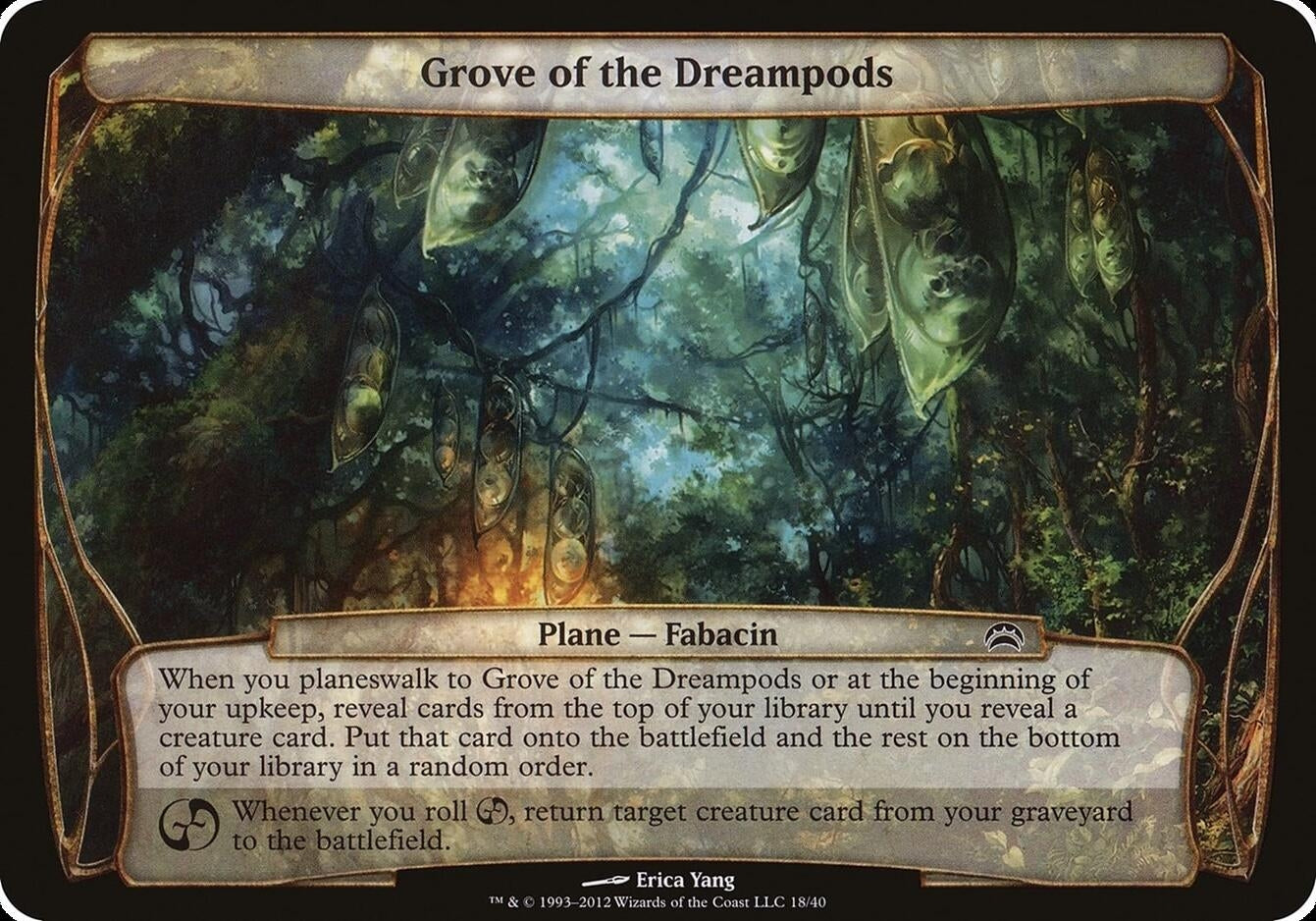 Grove of the Dreampods (Planechase 2012) (18) [OVER] - MTG Single