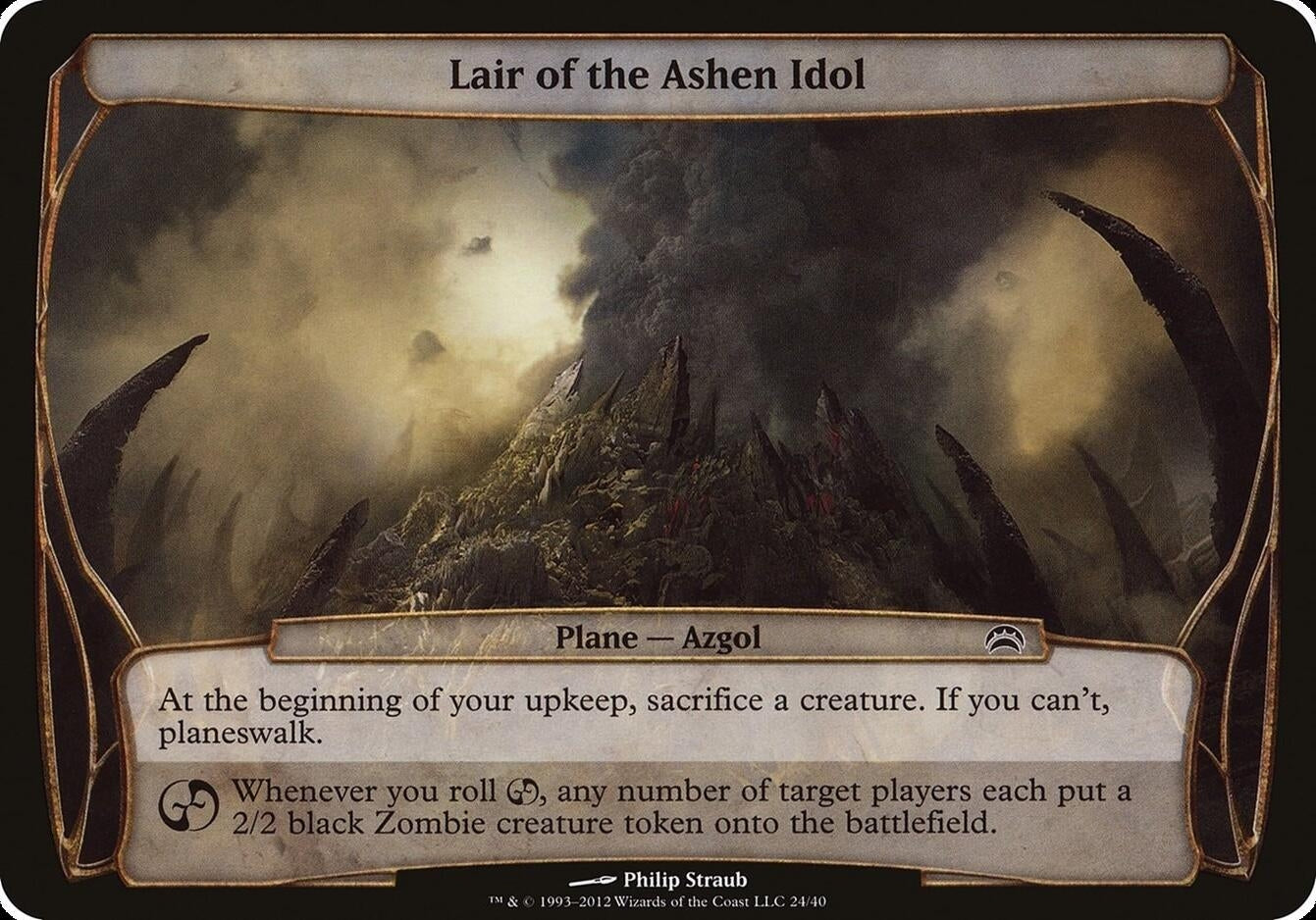 Lair of the Ashen Idol (Planechase 2012) (24) [OVER] - MTG Single
