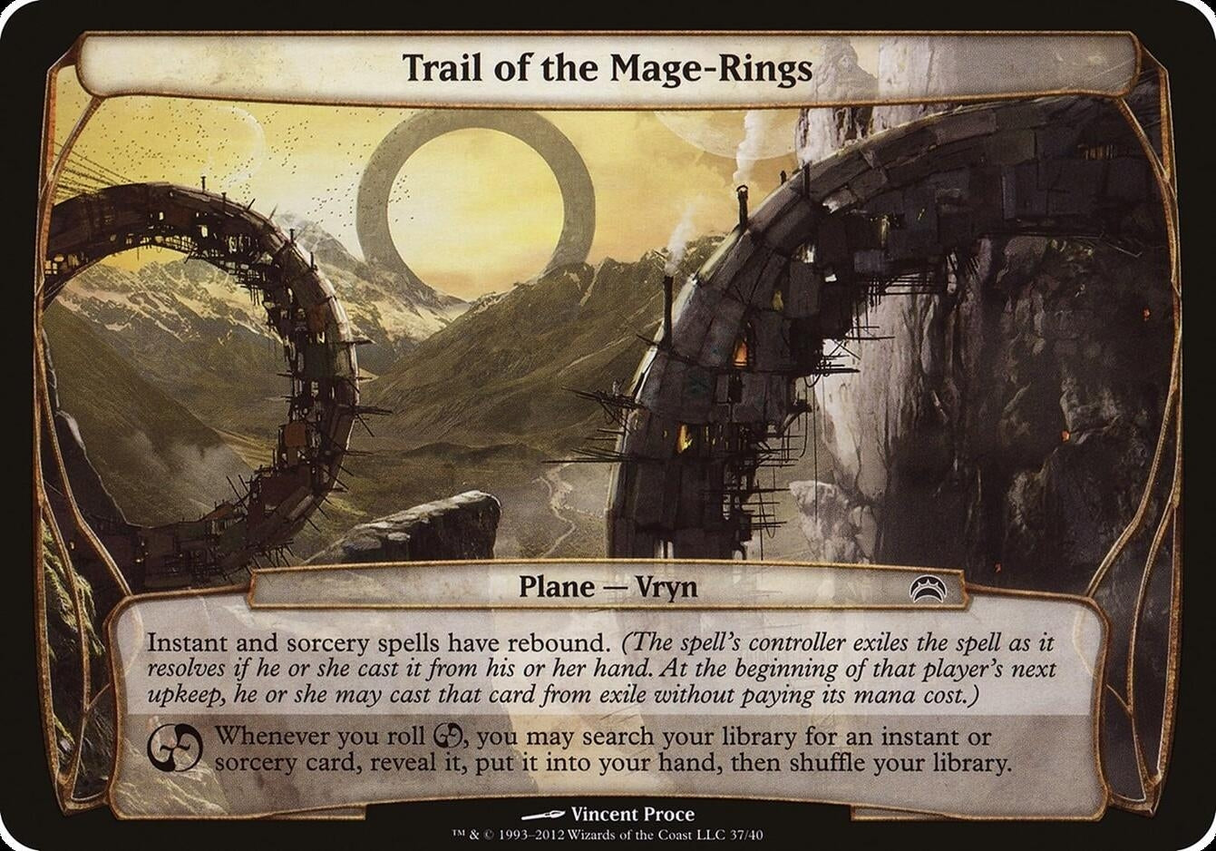 Trail of the Mage-Rings (Planechase 2012) (37) [OVER] - MTG Single