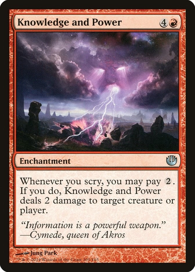 Knowledge and Power (101) [JOU] - MTG Single