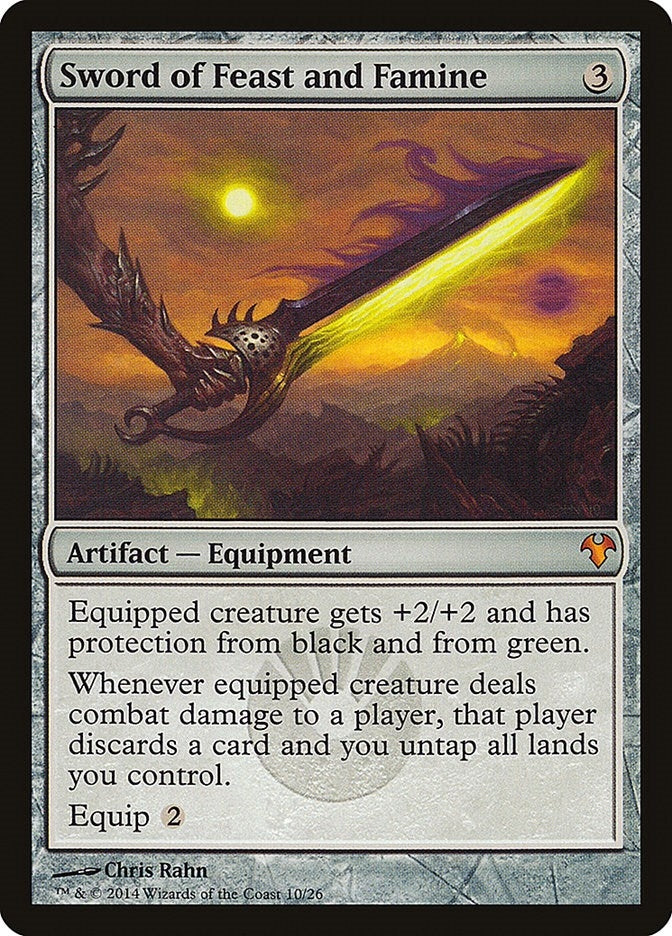 Sword of Feast and Famine (10) [MD1] - MTG Single