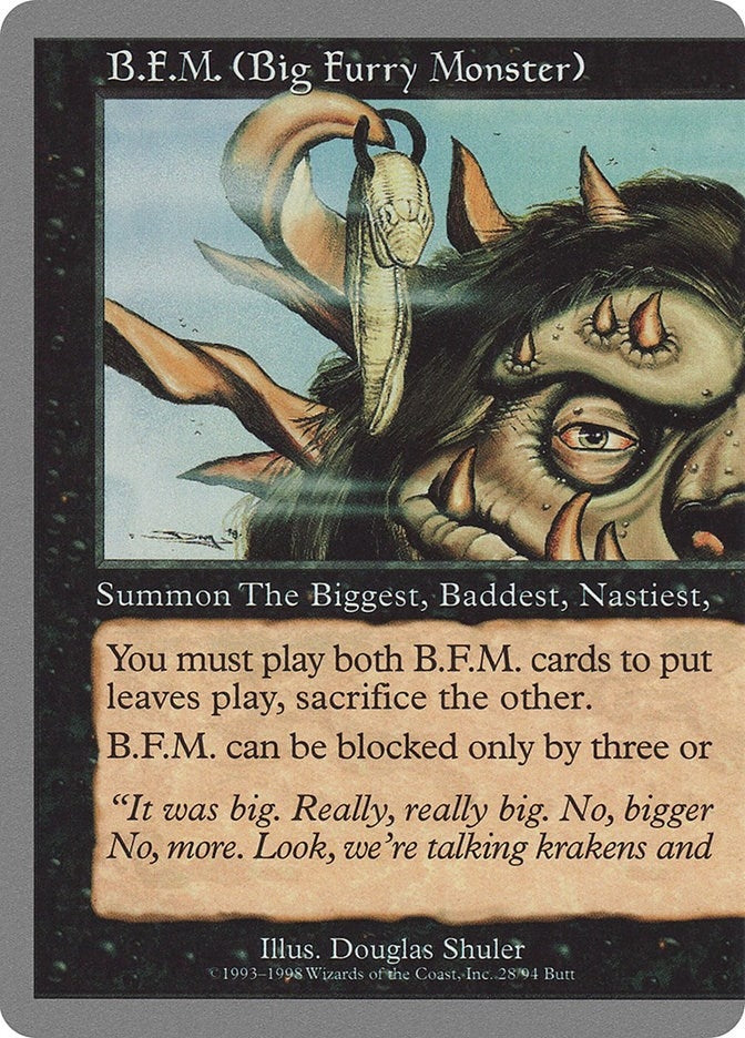 B.F.M. (Big Furry Monster) (28) (28) [UGL] - MTG Single