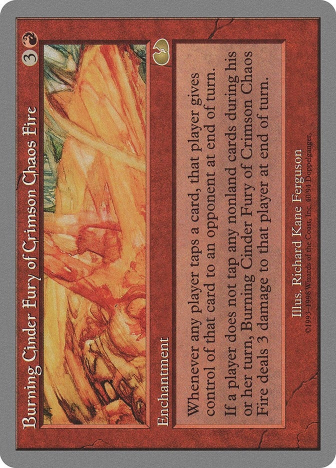 Burning Cinder Fury of Crimson Chaos Fire (40) [UGL] - MTG Single