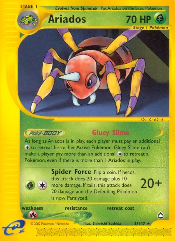 Image for Ariados (003/147) [Aquapolis] - Pokemon