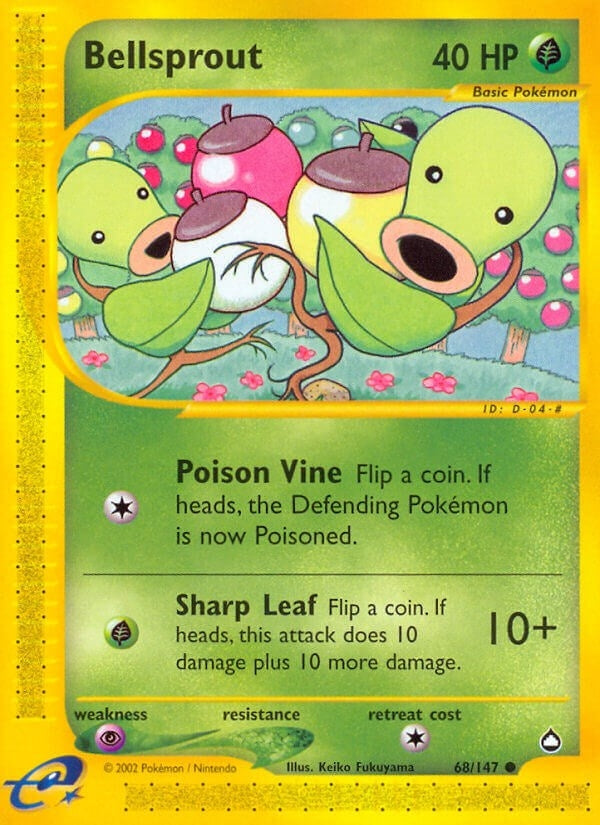 Image for Bellsprout (68) (068/147) [Aquapolis] - Pokemon