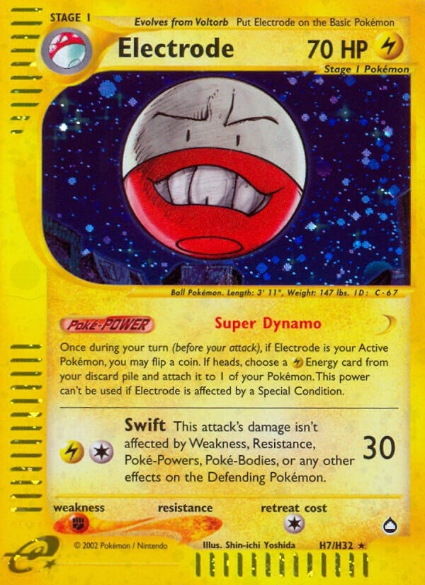 Image for Electrode (H7) (H07/H32) [Aquapolis] - Pokemon