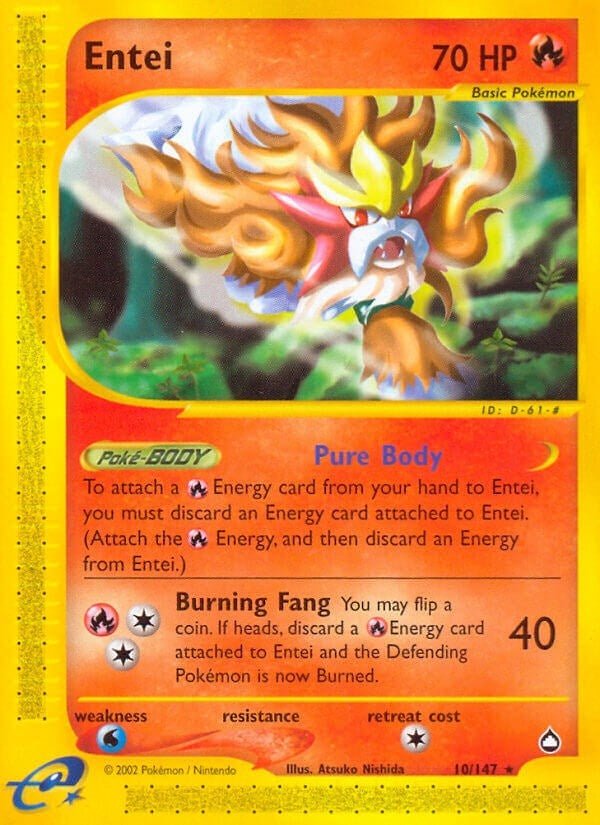 Image for Entei (010/147) [Aquapolis] - Pokemon