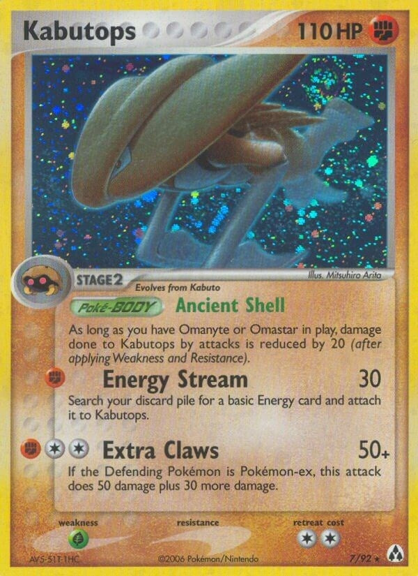 Image for Kabutops (7/92) (Legend Maker) - Pokemon