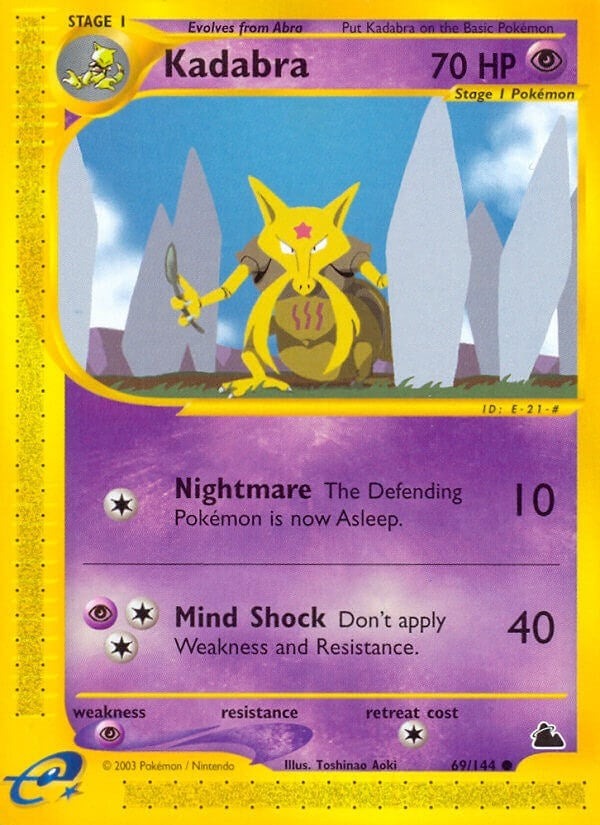 Image for Kadabra (069/144) (Skyridge) - Pokemon