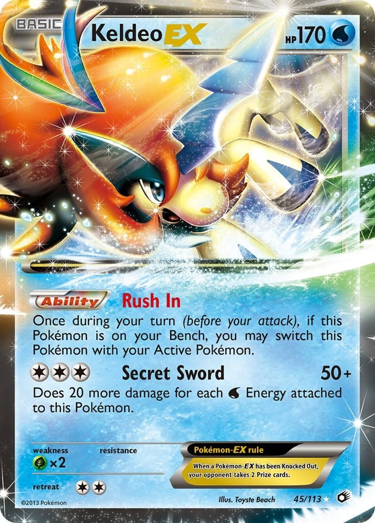 Image for Keldeo EX (45/113) (Legendary Treasures) - Pokemon