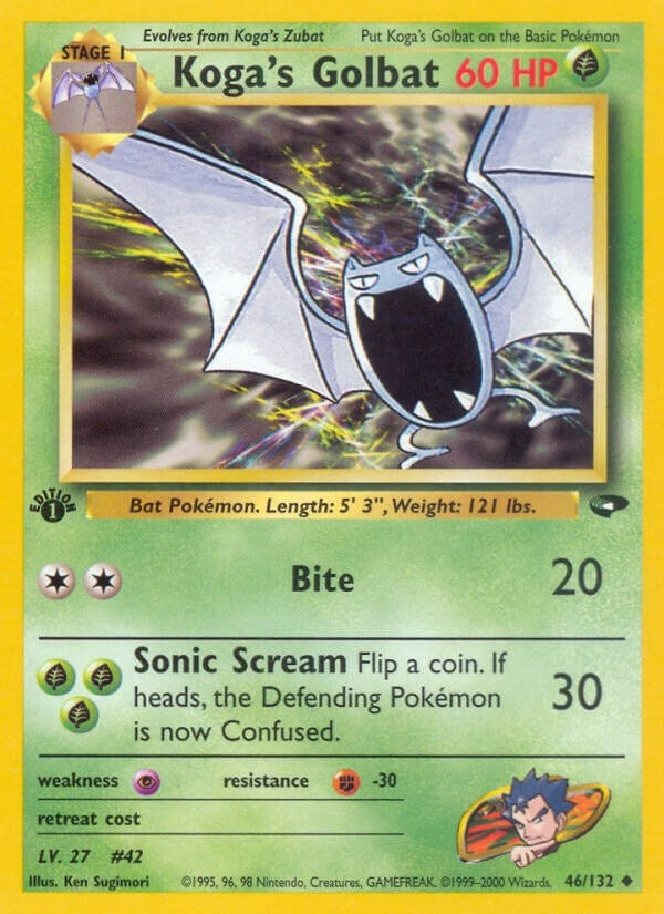 Image for Koga's Golbat (046/132) (Gym Challenge) - Pokemon