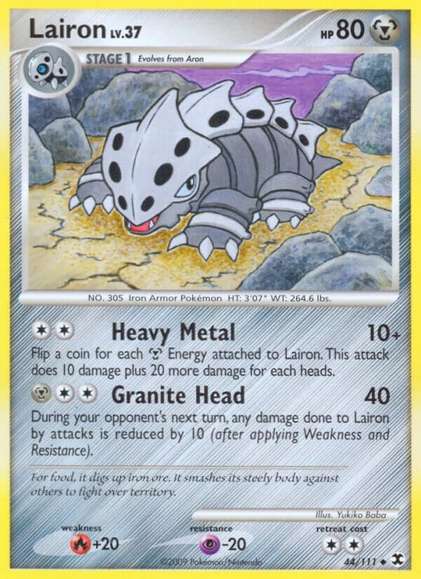 Image for Lairon (44/111) (Rising Rivals) - Pokemon