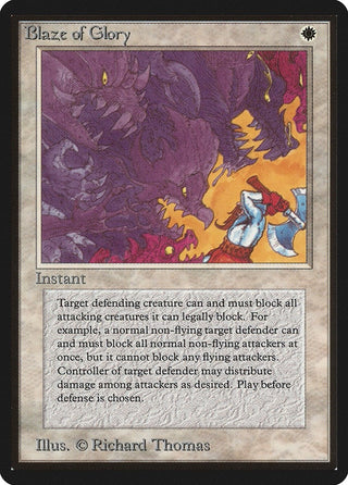 Blaze of Glory [LEB] - MTG Single