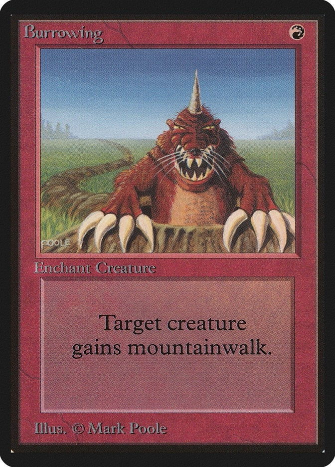 Burrowing [LEB] - MTG Single