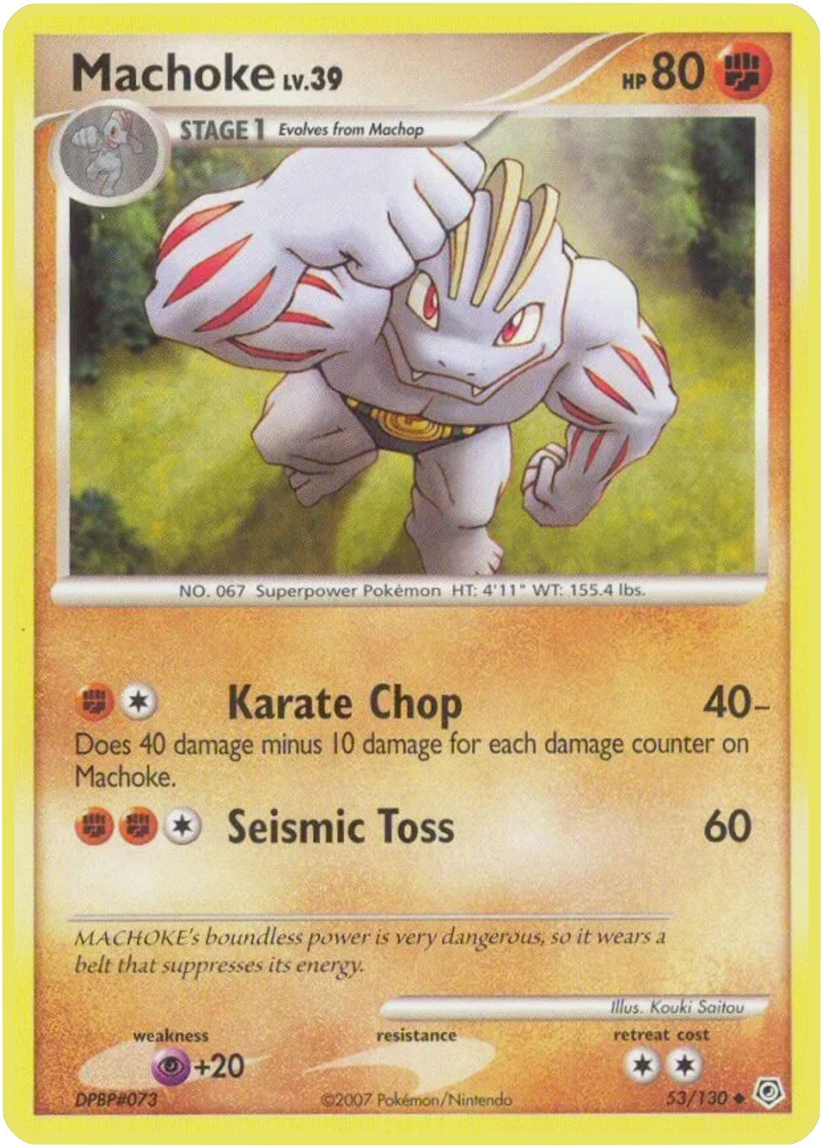 Image for Machoke (53/130) (Diamond and Pearl) - Pokemon