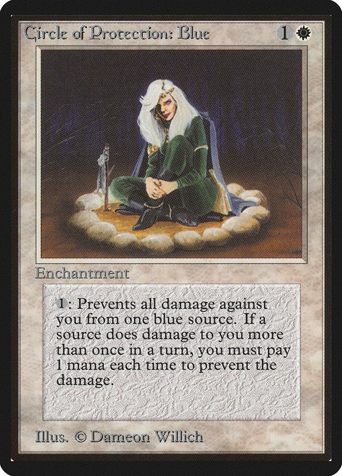 Circle of Protection: Blue [LEB] - MTG Single