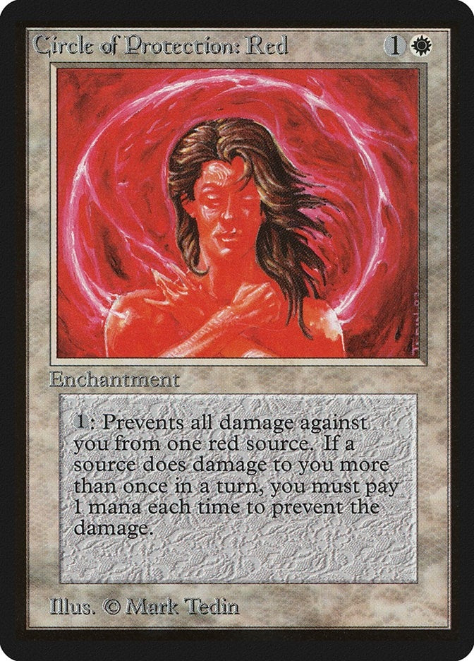Circle of Protection: Red [LEB] - MTG Single