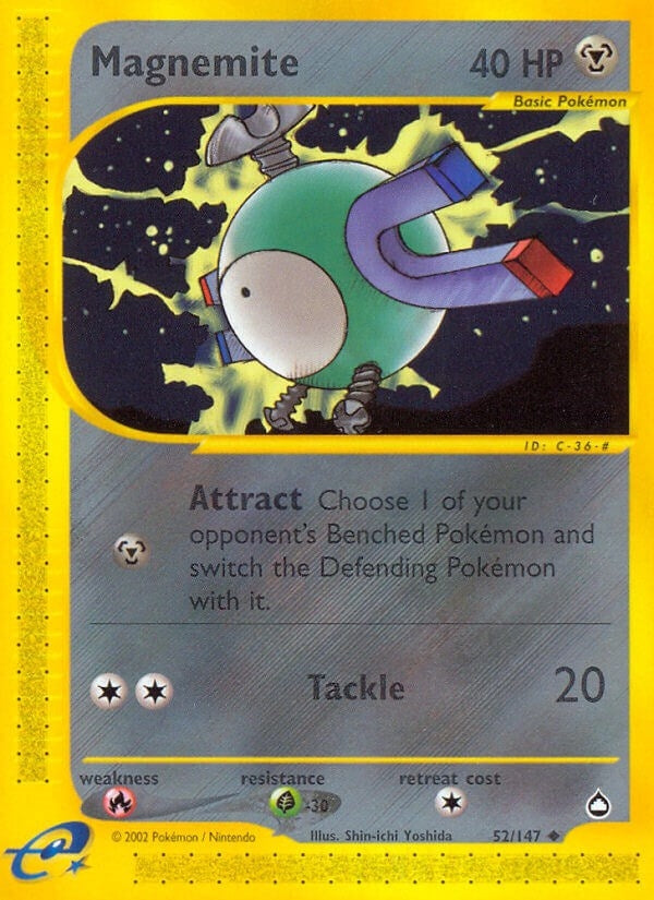 Image for Magnemite (52) (052/147) (Aquapolis) - Pokemon