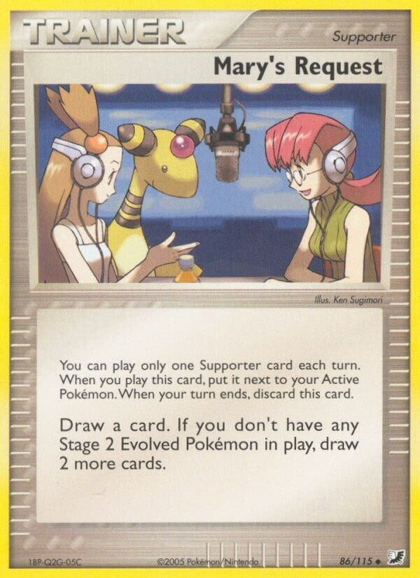 Image for Mary's Request (86/115) (Unseen Forces) - Pokemon