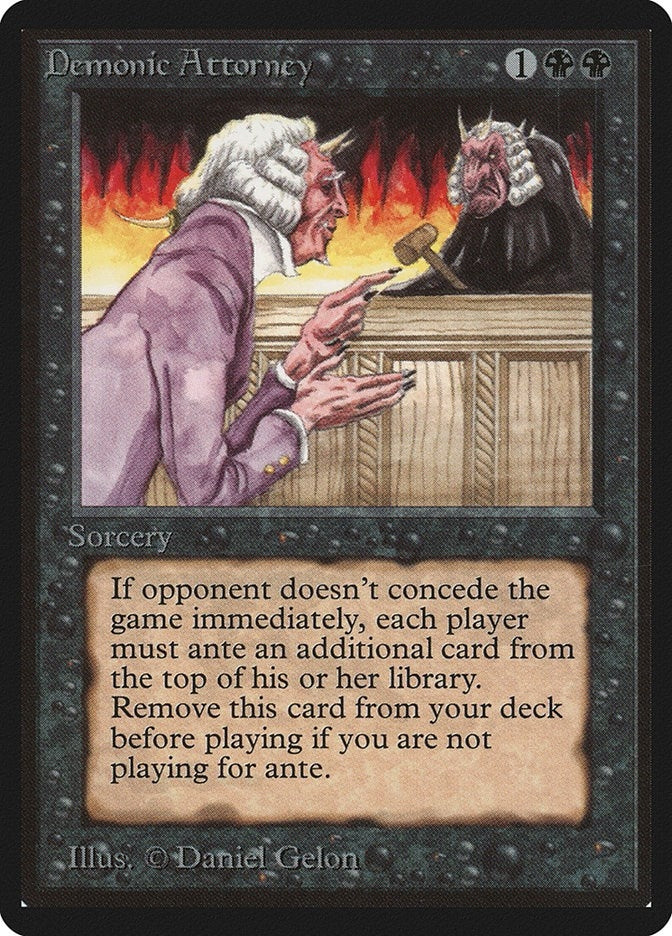 Demonic Attorney [LEB] - MTG Single
