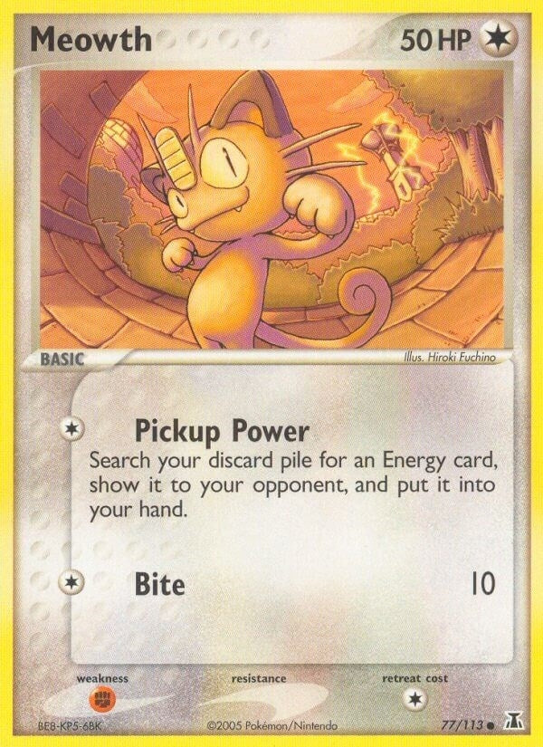 Image for Meowth (77/113) (Delta Species) - Pokemon