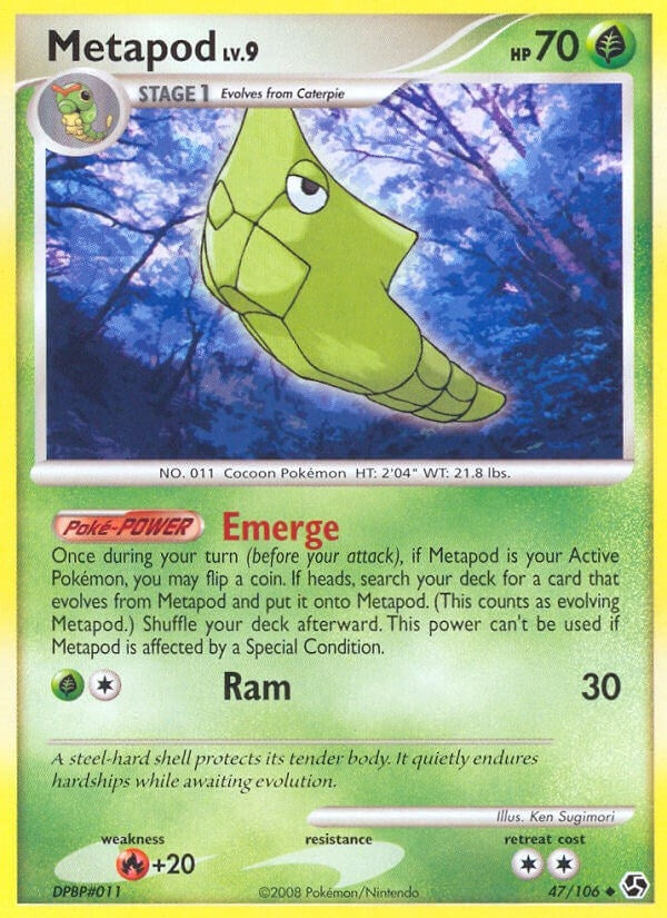 Image for Metapod (47/106) (Great Encounters) - Pokemon