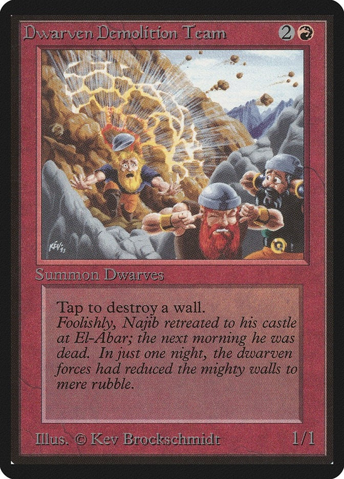 Dwarven Demolition Team [LEB] - MTG Single