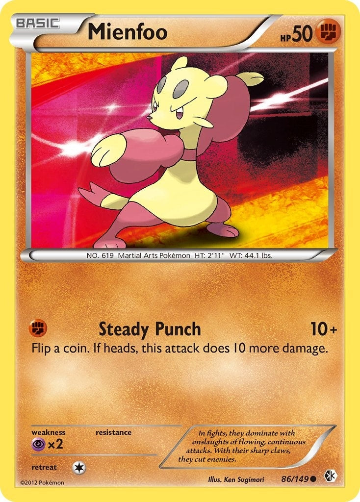 Image for Mienfoo (86) (86/149) (Boundaries Crossed) - Pokemon