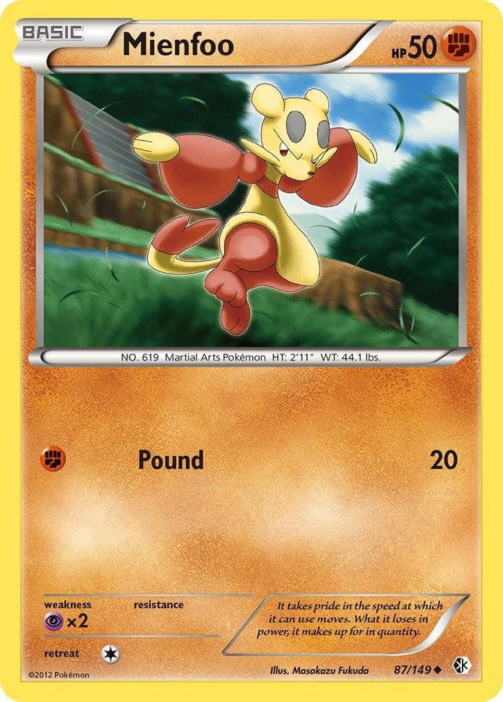 Image for Mienfoo (87) (87/149) (Boundaries Crossed) - Pokemon