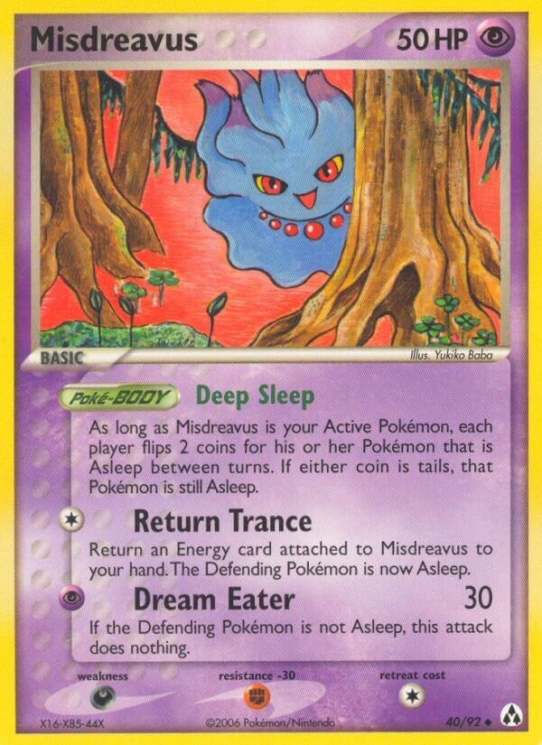 Image for Misdreavus (40/92) (Legend Maker) - Pokemon