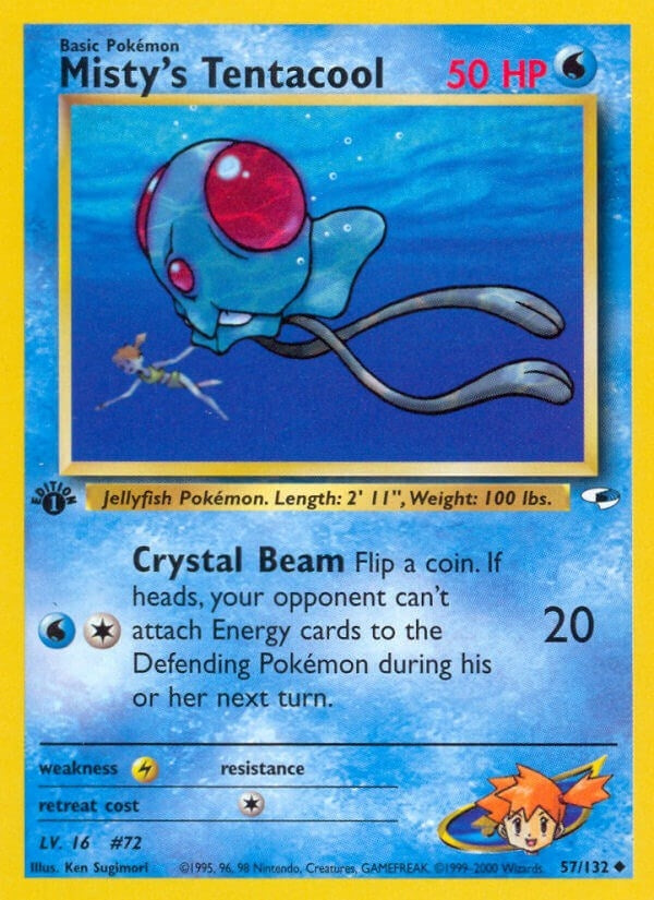 Image for Misty's Tentacool (57) (057/132) (Gym Heroes) - Pokemon