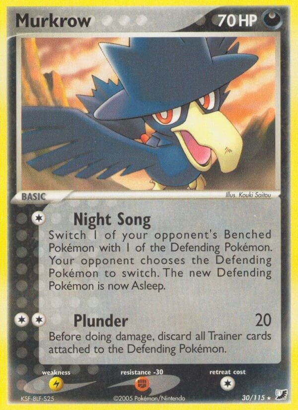 Image for Murkrow (30/115) (Unseen Forces) - Pokemon