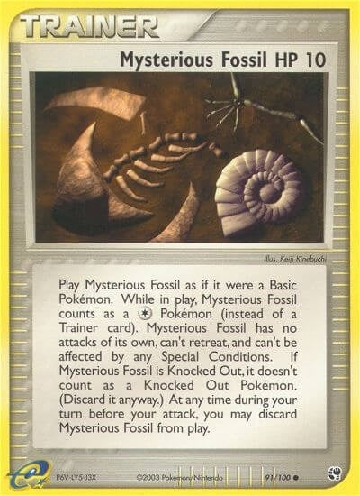 Image for Mysterious Fossil (91/100) (Sandstorm) - Pokemon