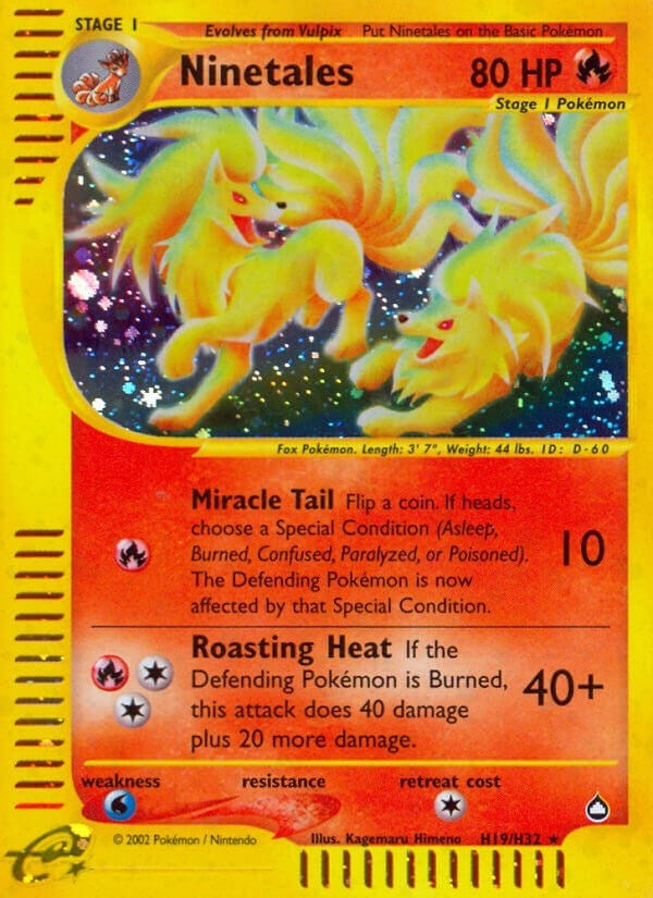 Image for Ninetales (H19) (H19/H32) (Aquapolis) - Pokemon