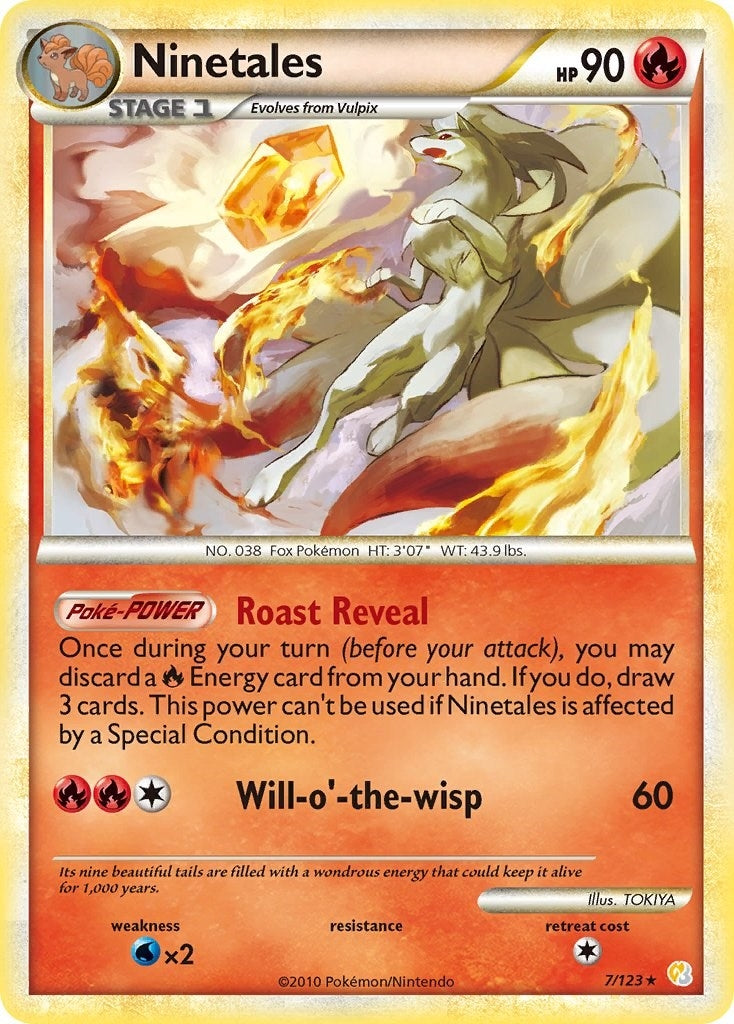 Image for Ninetales (7/123) (HeartGold SoulSilver) - Pokemon
