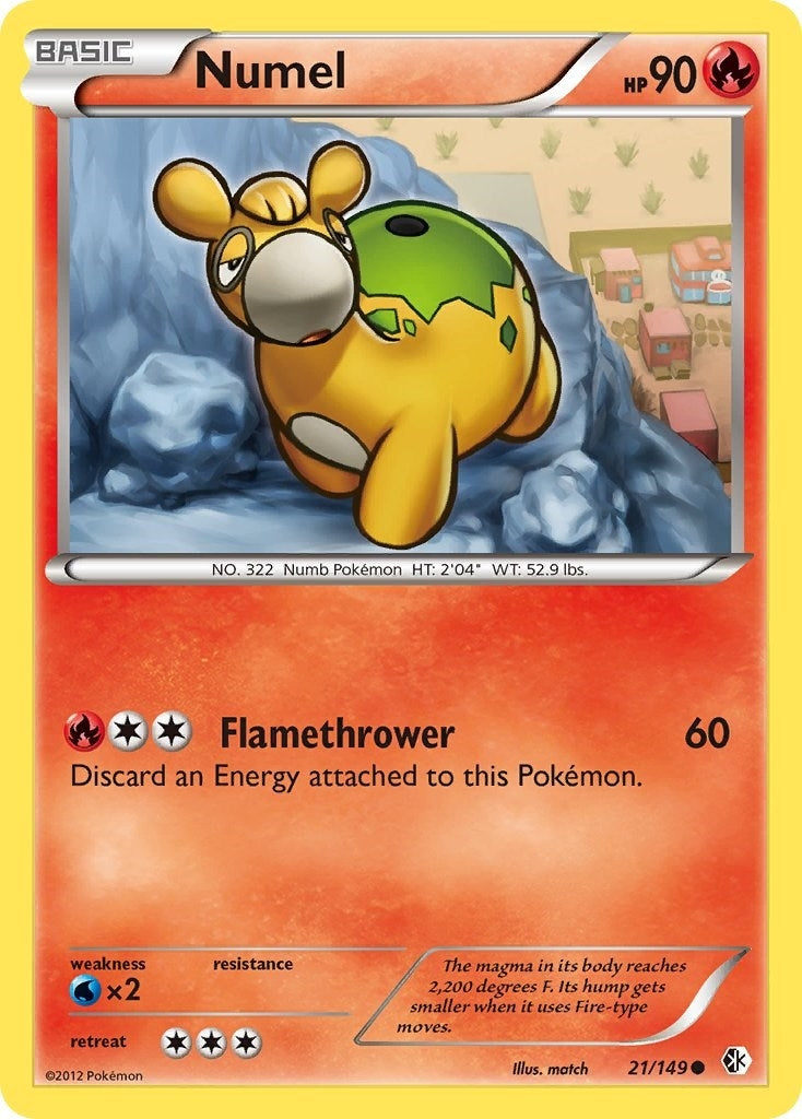 Image for Numel (21/149) (Boundaries Crossed) - Pokemon