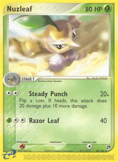 Image for Nuzleaf (48/100) (Sandstorm) - Pokemon